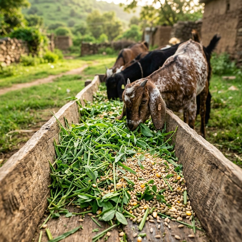 Feed program at AL ADL Farm